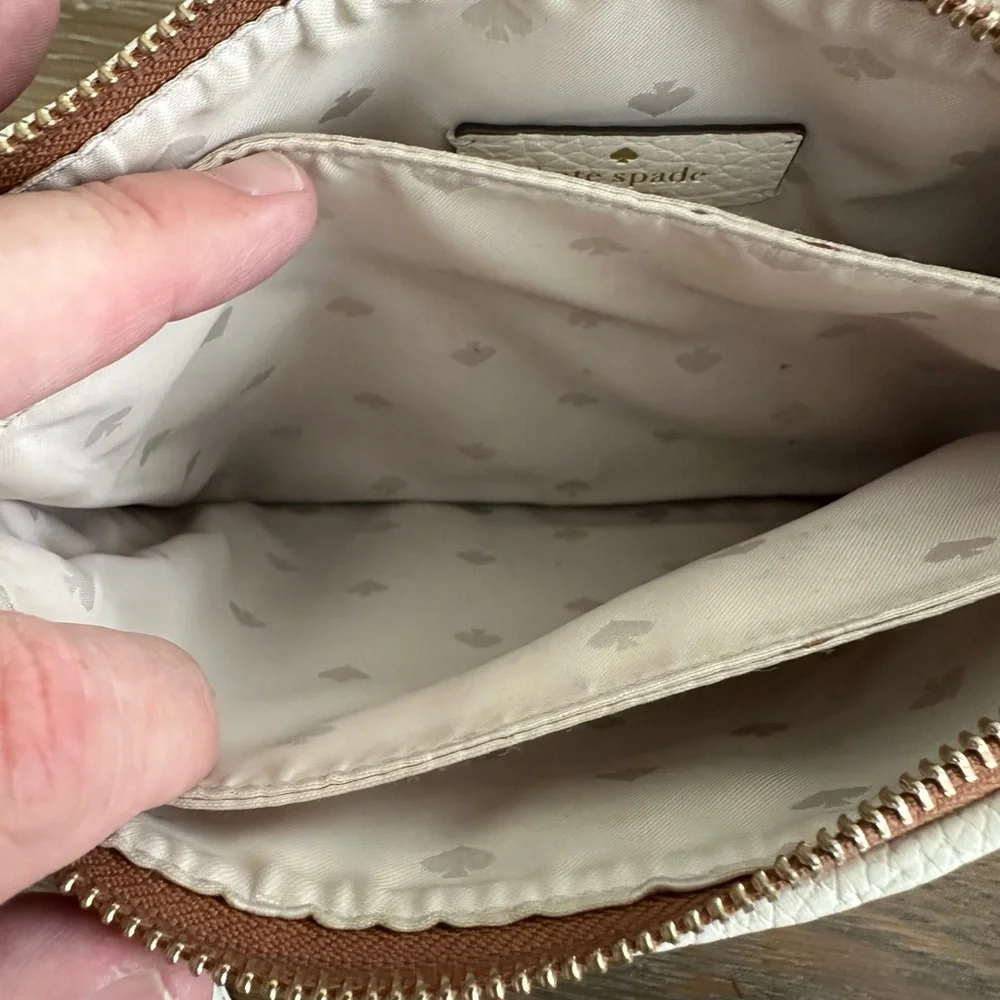 Kate Spade Tan Textured Crossbody Bag
